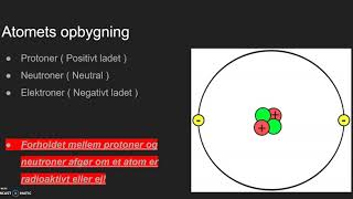 Atomfysik og radioaktivitet  Del 1 Atomets opbygning og isotoper [upl. by Cerf379]