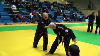 World Kobudo Euro Budo Festival 2013  Hanshi John Therien 9Dan JuJitsu Technik 3 [upl. by Kip]