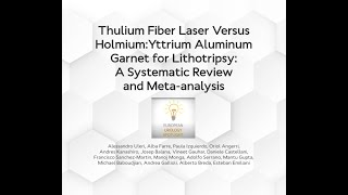 SPOTLIGHT video  Thulium vs Holmium laster systematic review [upl. by Deny]