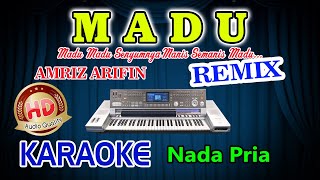 Madu Remix Karaoke Amriz Arifin HD Audio Nada Pria [upl. by Bogoch]