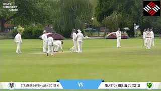 StratforduponAvon CC 1st XI v Marston Green CC 1st XI [upl. by Annaej]