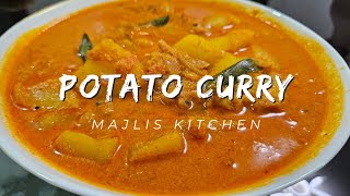 POTATO CURRY URULAKIZHANGU CURRY COCONUT POTATO CURRY MAJLIS KITCHEN [upl. by Oirotciv]