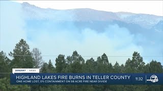 Crews prepare for windy day at humancaused Highland Fire in Teller County [upl. by Kristos15]