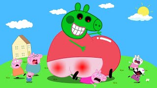 Peppa Pig Becomes a Giant Zombie at Night 🧟‍♀️  Peppa Pig Funny Animation [upl. by Danita]