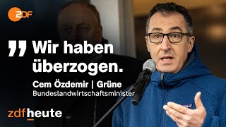 Protest der Landwirte  Schmerzgrenze laut Özdemir überschritten  heute journal [upl. by Kendal]