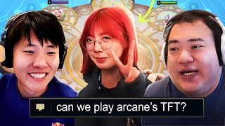 FACING EACH OTHER IN ARCANES NEW TFT SET [upl. by Eirffej905]