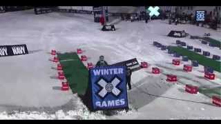 Heath Frisby Snowmobile Front Flip Gold Medal Run Winter X Games 12912 HD [upl. by Liman9]