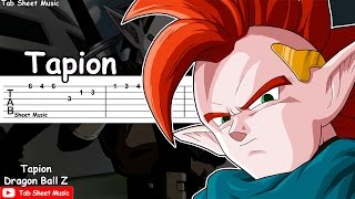 Dragon Ball Z OST  Tapion Theme Guitar Tutorial [upl. by Dominik426]