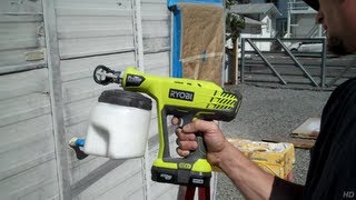 Ryobi 18 volt Pro Tip paint sprayer [upl. by Gaile]