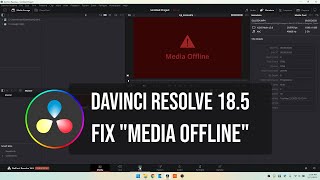 Fix quotMedia Offlinequot Warning for H265 files in DaVinci Resolve 2023 [upl. by Sola]