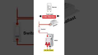 tube light wiring diagram yt viral video short video short video shortvideo [upl. by Auqenwahs]