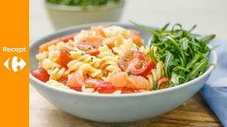 Koude pastasalade met gerookte zalm [upl. by Merle]