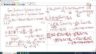 Lec 48 Green function inside a rigid walled cylinder [upl. by Nylecsoj]