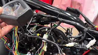 2023 Lifan KPM 200 wiring in the factory cluster for the odometer Part4 motorcycle lifan KPM [upl. by Trebmal]