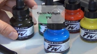 Présentation des Encres Acryliques FW [upl. by Itin]