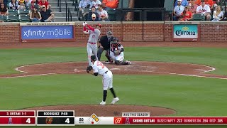 Shohei Ohtani nearly completes the cycle  AGAIN Records MASSIVE homer single and triple [upl. by Nelyaw]