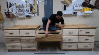 How To Build The Ultimate Miter Saw Station with Drawers  Fast [upl. by Peih]