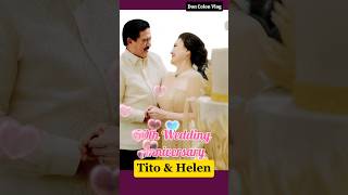 Tito Sotto amp Helen Gamboa Wedding anniversary shortsviral filipinoactress trending tvj [upl. by Mimajneb]