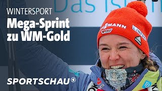 BiathlonWM in Oberhof Denise HerrmannWick rast zu WMTitel im Sprint  Sportschau [upl. by Isidoro]