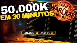 Farm 50000 De GOLD NO WOW em 30 minutos worldofwarcraft warwithin [upl. by Tasiana]