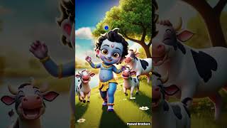 Chhoti Chhoti Gaiya kanha littlekrishna ytshorts ai [upl. by Neirda]