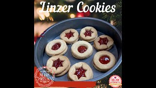 Linzer Christmas Cookies  Linzer Cookies  Holiday Cookies Shorts YoutubeShorts ShortVideos [upl. by Natsirhc802]