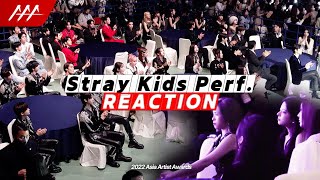 AAA 리액션 스트레이키즈 퍼포먼스 리액션 2022 Asia Artist Awards Reaction Cam Stray Kids Performance Reaction [upl. by Gunilla]