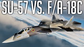 Su57 VS FA18C quotTop Gun Maverickquot  DCS World [upl. by Hanas]