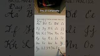 Day 27 of learning caligraphy caligraphy handletteringchallenge challenge [upl. by Madai]