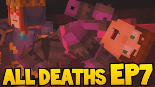 Minecraft Story Mode  ALL DEATH SCENES  Episode 7 [upl. by Nil]