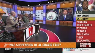 Pardon The Interruption  Wilbon reacts to NFL suspend AlShaair 3 games Bears seeking new HC [upl. by Rubi791]