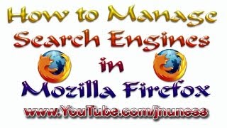 How to Manage Search Engines in Firefox [upl. by Rolando]