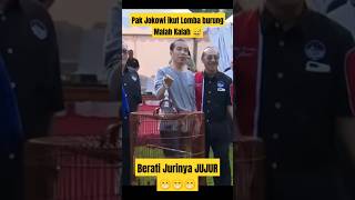 Walaupun kalah tetep happy pak jokowi ikut lomba burung prabowo jokowi [upl. by Deden]