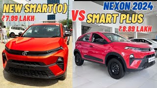 NEXON 2024 New Base Model SMARTO VS SMART PLUS  New Features Engine Transmissions [upl. by Enylodnewg]