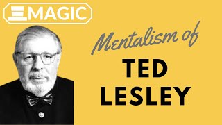 The Mentalism of Ted Lesley [upl. by Swanhilda501]