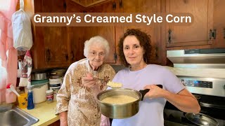 How Granny Makes Cream Style Corn [upl. by Adikam54]