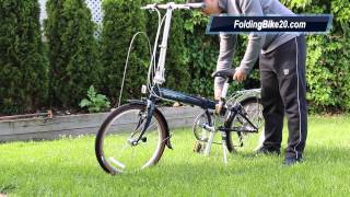 Dahon Speed D7  How to Fold and Unfold the Folding Bike [upl. by Armond]