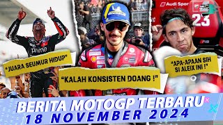 Komentar Bagnaia Usai Gagal Juara 😭 Pedrosa Gelar Martin Seumur Hidup 🥰 Bastia Marah ke Aleix [upl. by Marley]