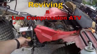 How to Revive a Low Compression ATV Saving a Classic Honda [upl. by Millhon]