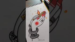 Diwali easy drawing✨🪔🎇🧨  art diwalispecial diwali2024 ytshorts [upl. by Magan317]