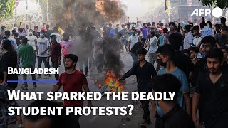 What sparked Bangladeshs deadly protests  AFP [upl. by Asor]