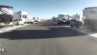 Driving Tour of Desert Eagle RV Park at Nellis AFB NV [upl. by Enellek]