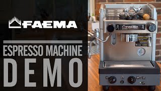 Espresso Resto Demo Faema E98 Compact S1 [upl. by Nudd]