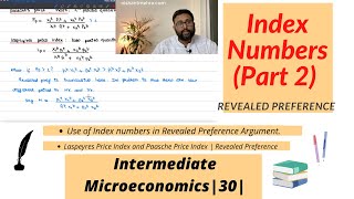 Index numbers  Revealed Preference  Lasperyers and Paasche Price Index  30 [upl. by Barth997]