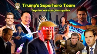 Trump’s Superhero Team Assembled with Elon Musk and JD Vance [upl. by Resa]