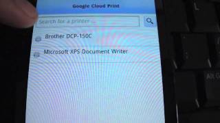 Test de Google Cloud Print depuis un téléphone Android FrAndroid [upl. by Bouton]