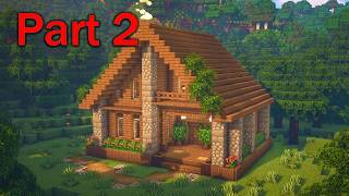 Minecraft How to Build a Cozy Spruce Cabin  Tutorials 2 [upl. by Ayerf]