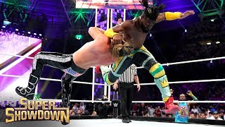 Kofi Kingston destroys Dolph Ziggler with an SOS WWE Super ShowDown 2019 [upl. by Valenza]