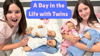 A DAY IN THE LIFE WITH REBORN PREEMIE TWINS [upl. by Charmion]