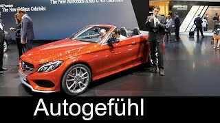 Geneva REVIEW MercedesAMG C43 Cabriolet ExteriorInteriorTechnology V6 new neu 2017 [upl. by Gabe604]